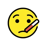 Face With Thermometer SVG Icon
